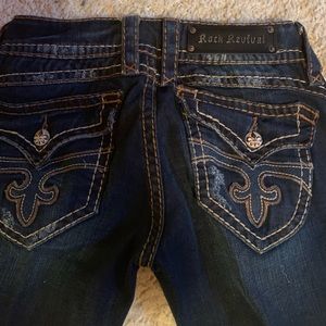 Rock Revival dark distressed jeans
